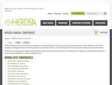 Tablet Screenshot of conference.herdsa.org.au